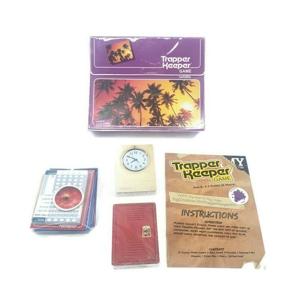 NEW Trapper Keeper Retro Game Purple‎ Palm Tree